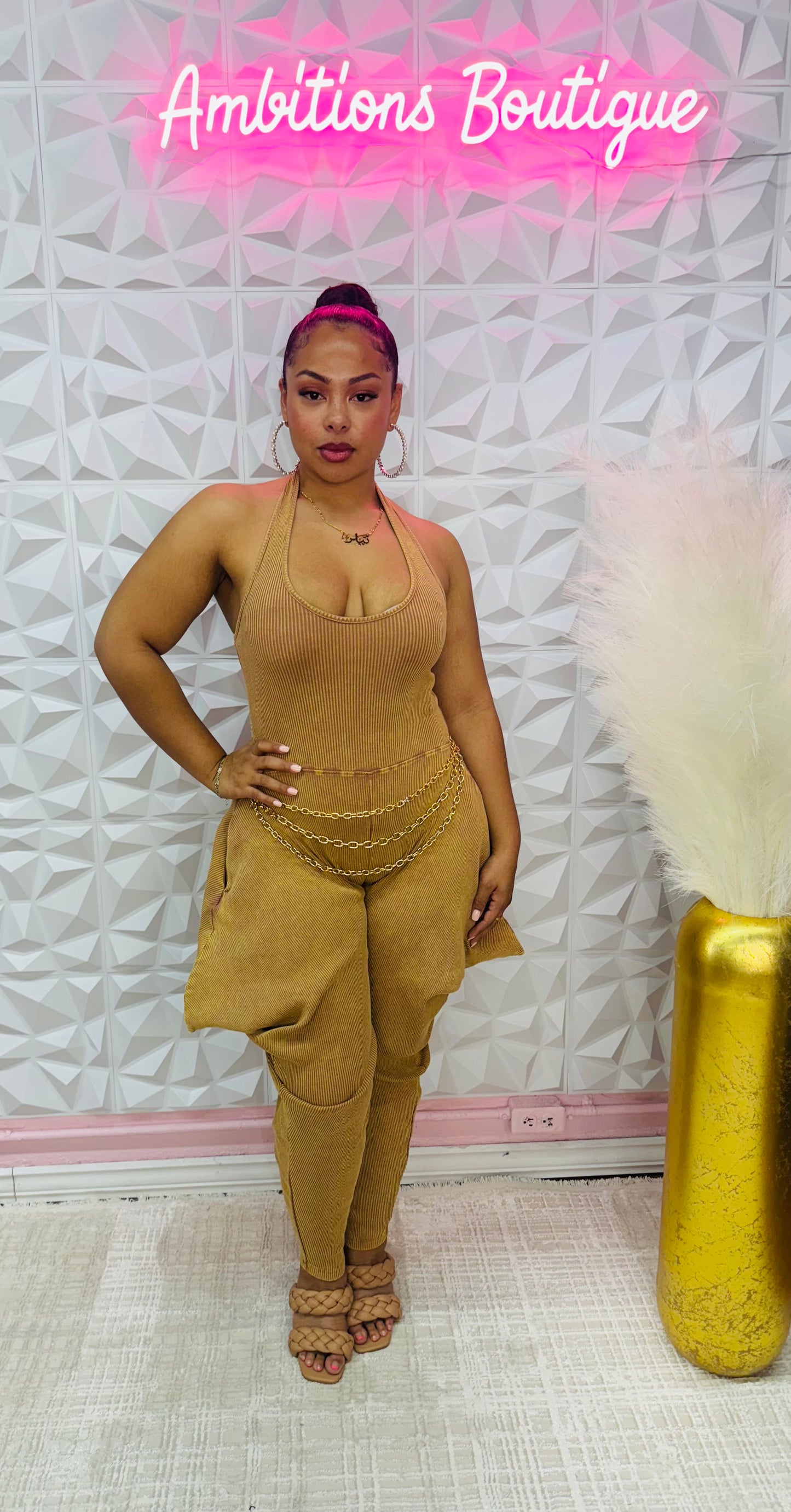 Boho chic jumpsuit(two colors)