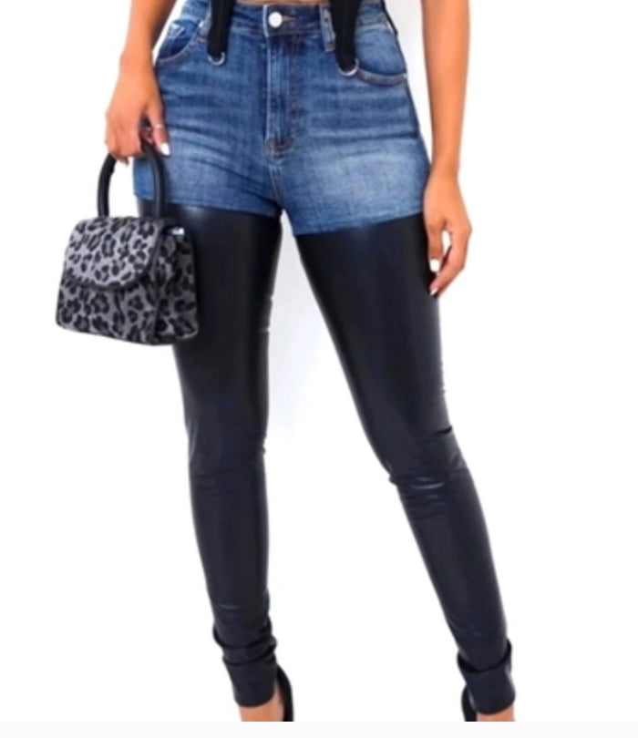 Thigh high jeans(P355)