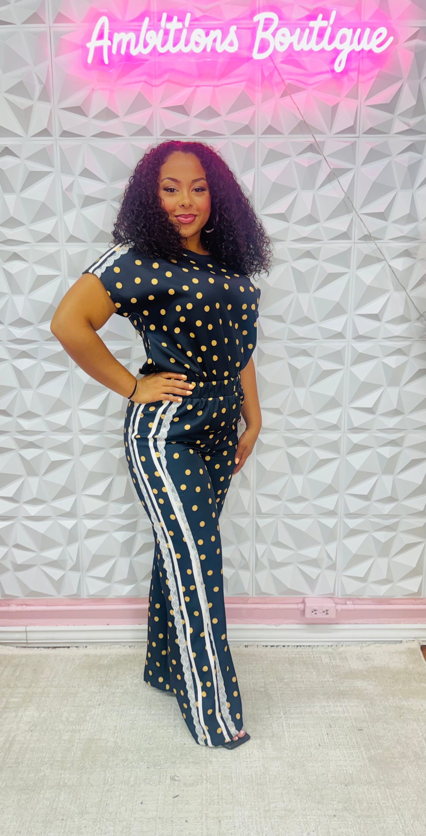 Pretty in polka dot set