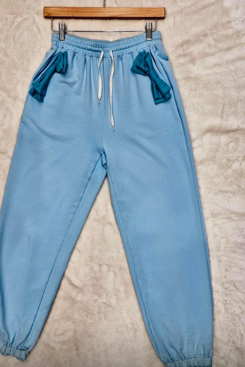 Put a bow on it joggers(three colors)