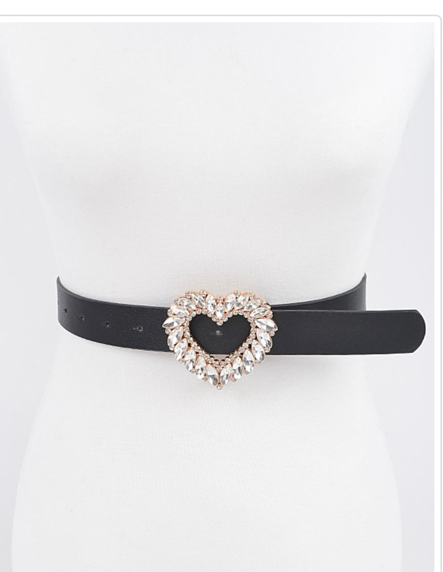 Hearts of bling belt