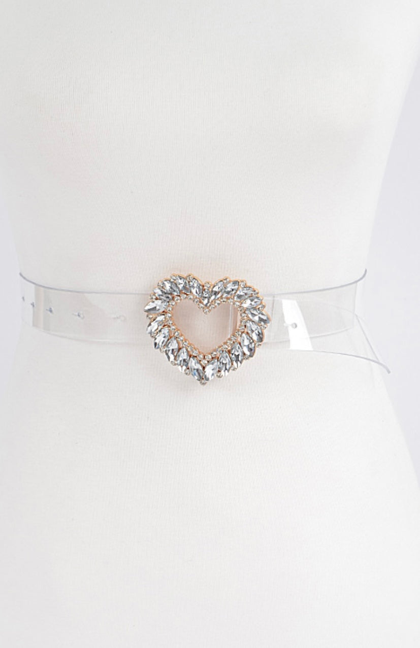 Hearts of bling belt