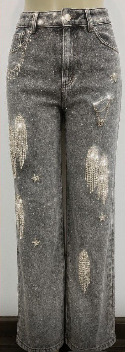 Star struck bling jeans