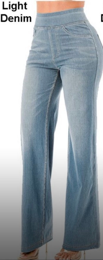 Wide leg jeggings