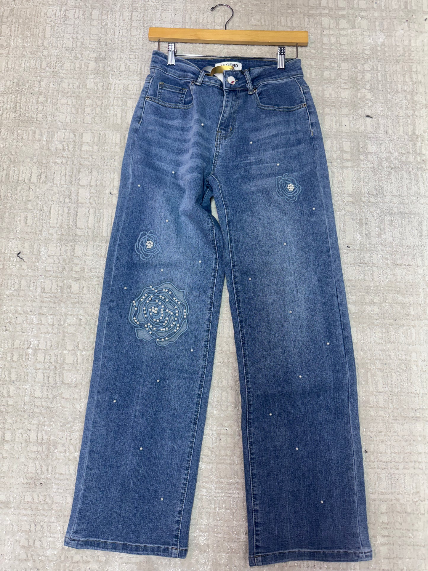 Rose pearl jeans