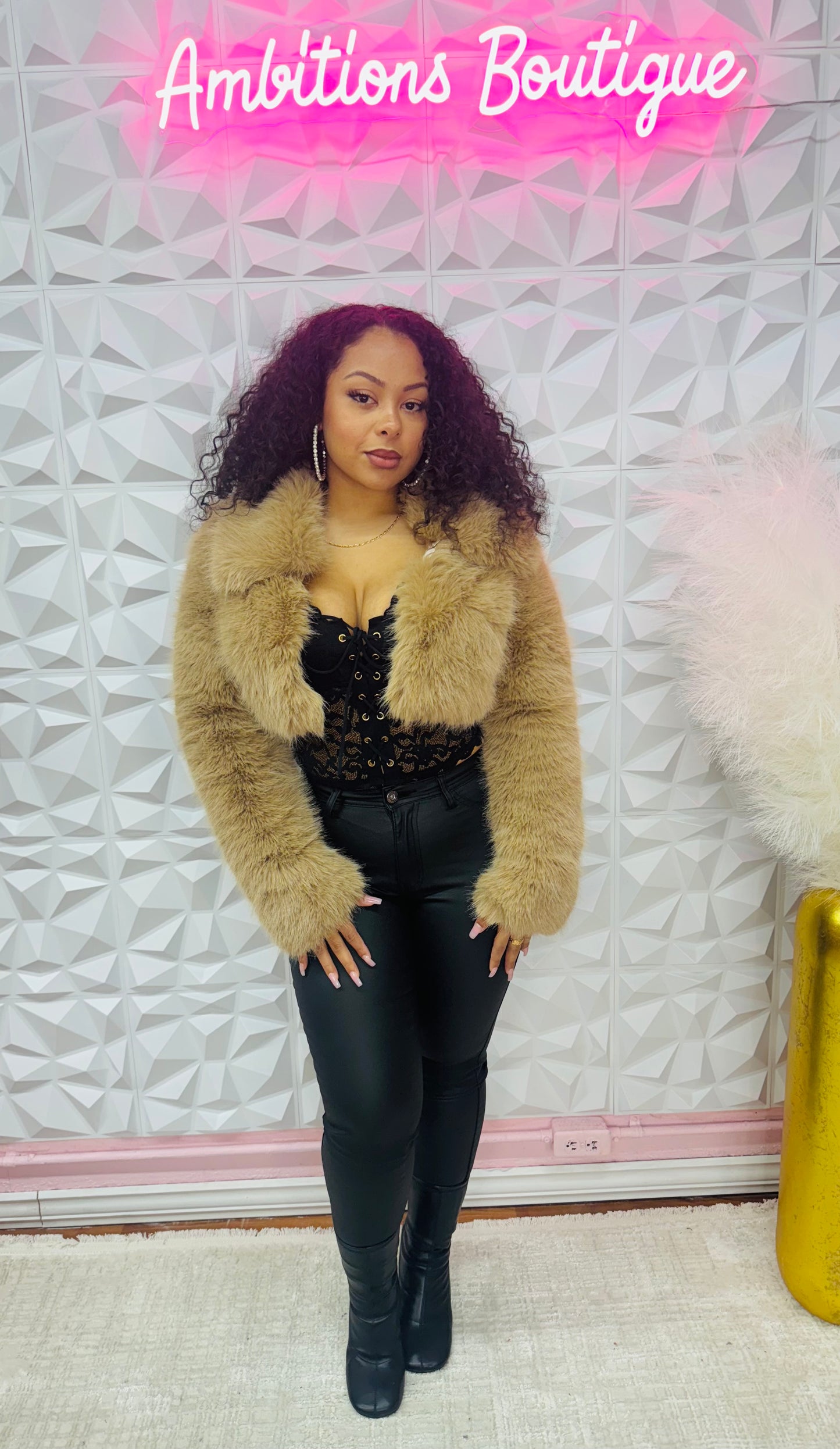 Runway fur coats(two colors)