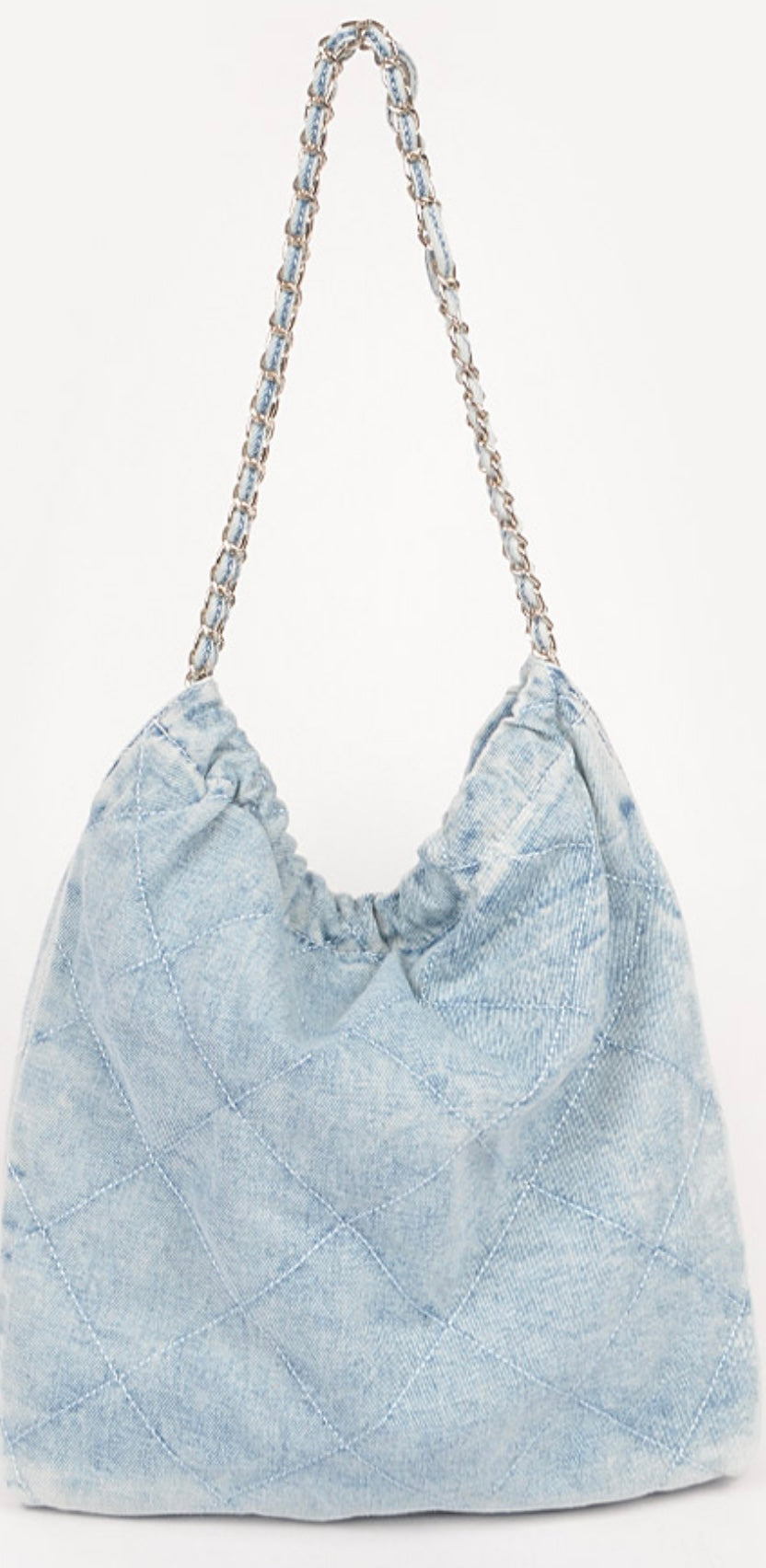 Denim sack bag