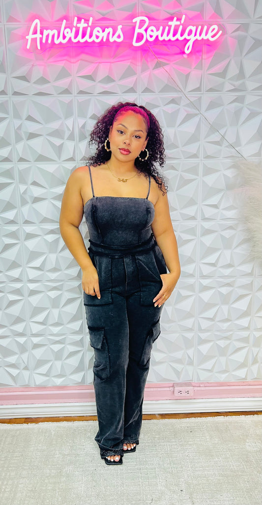 Chill cargo jumpsuit