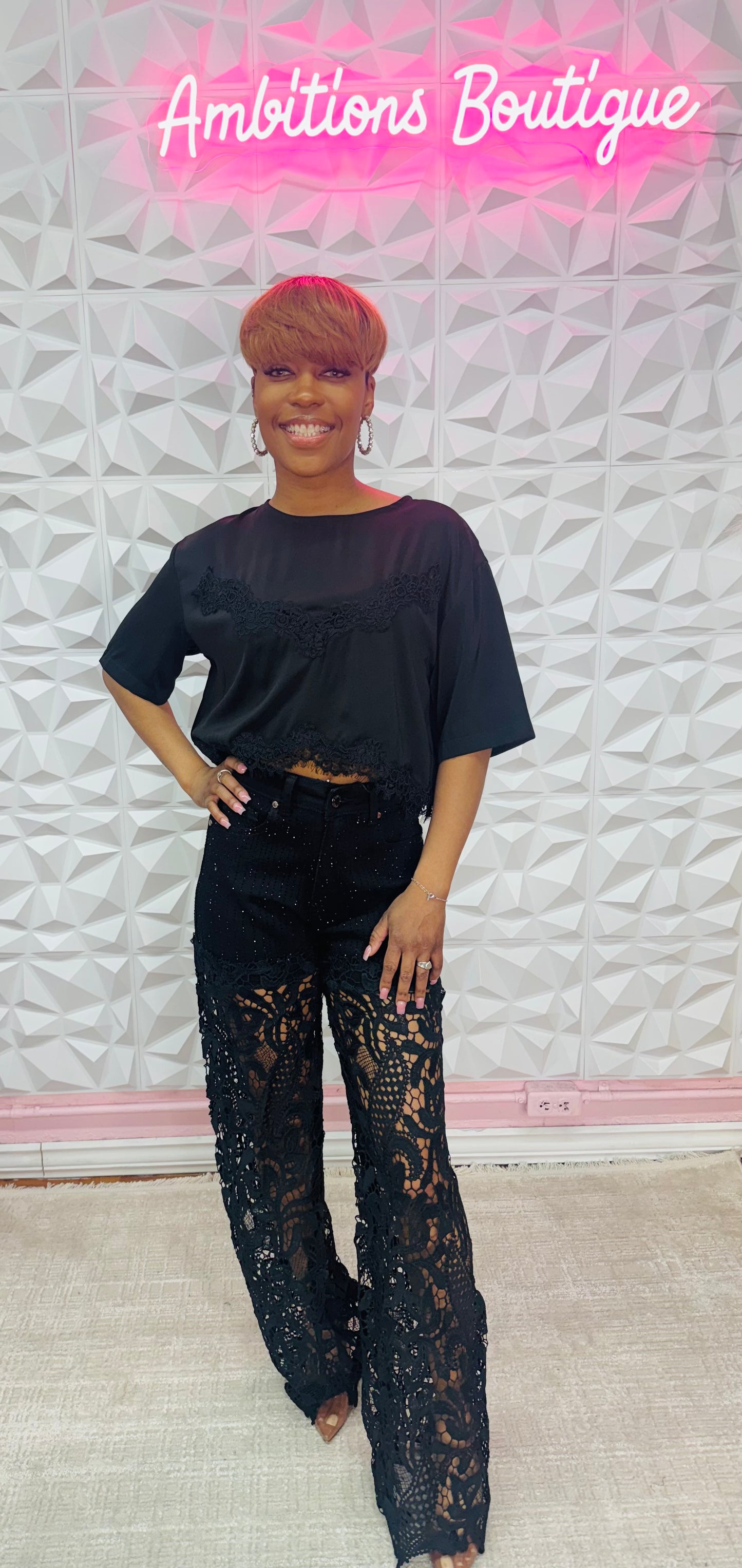 Lace me jeans