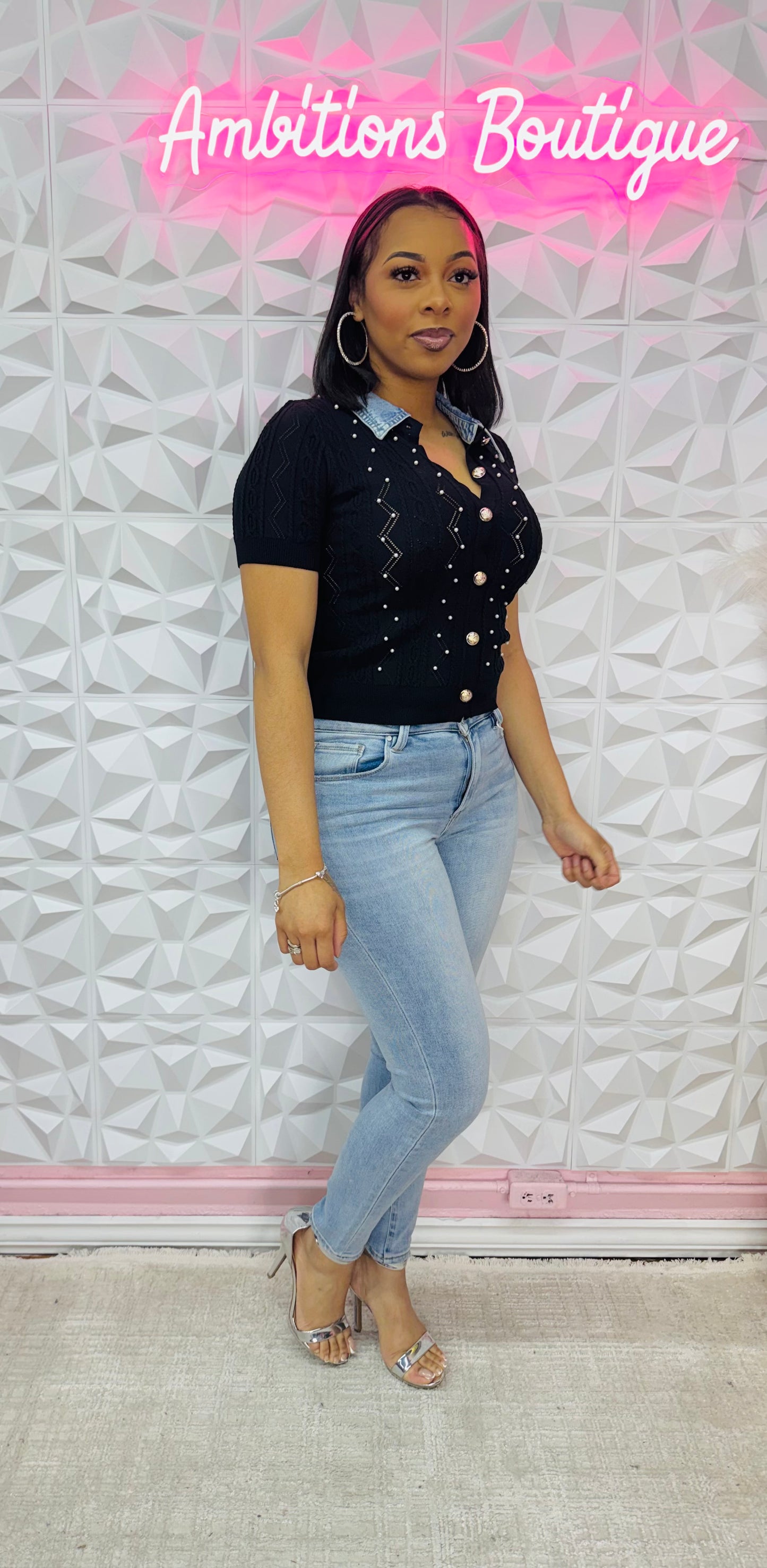 Pretty in pearls top