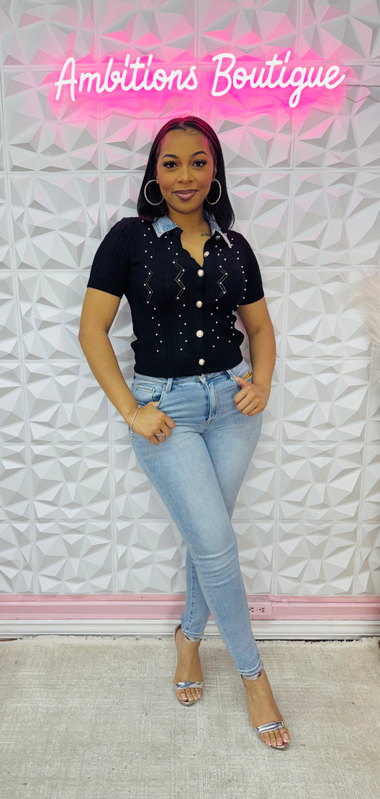 Pretty in pearls top