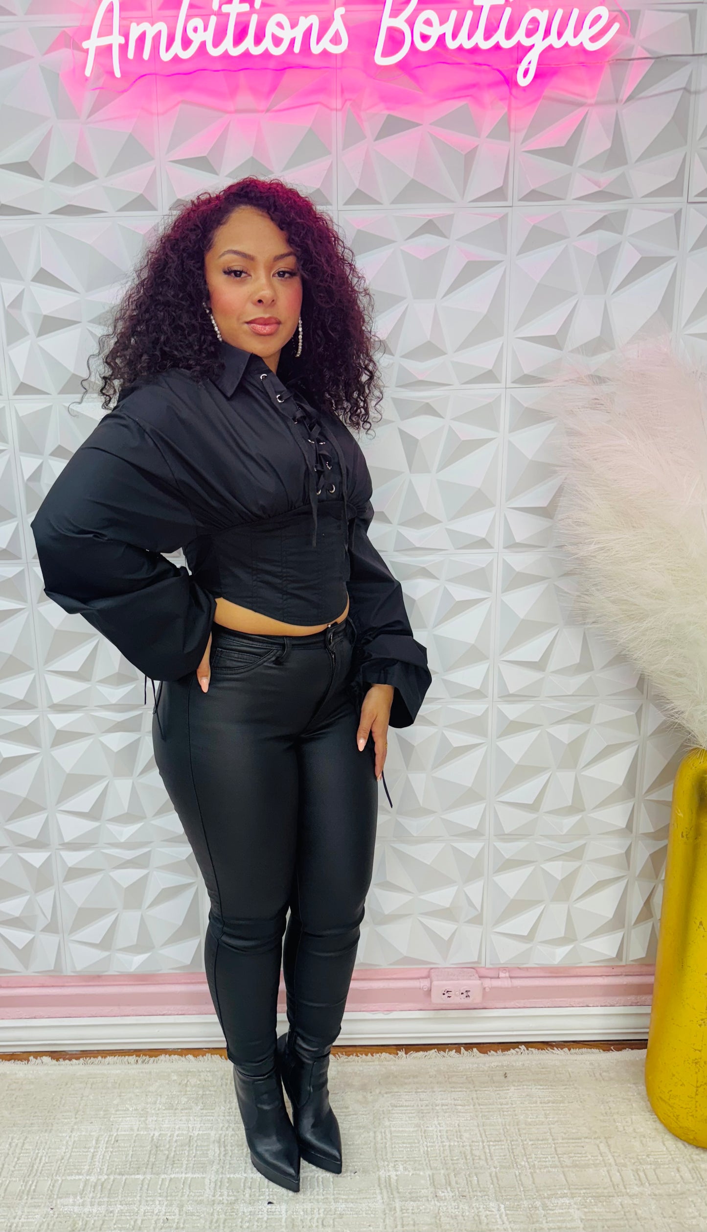 Lace me up corset top