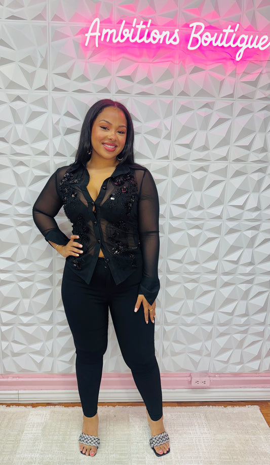 Sheer diva top