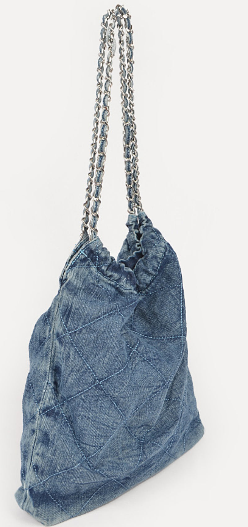 Denim sack bag