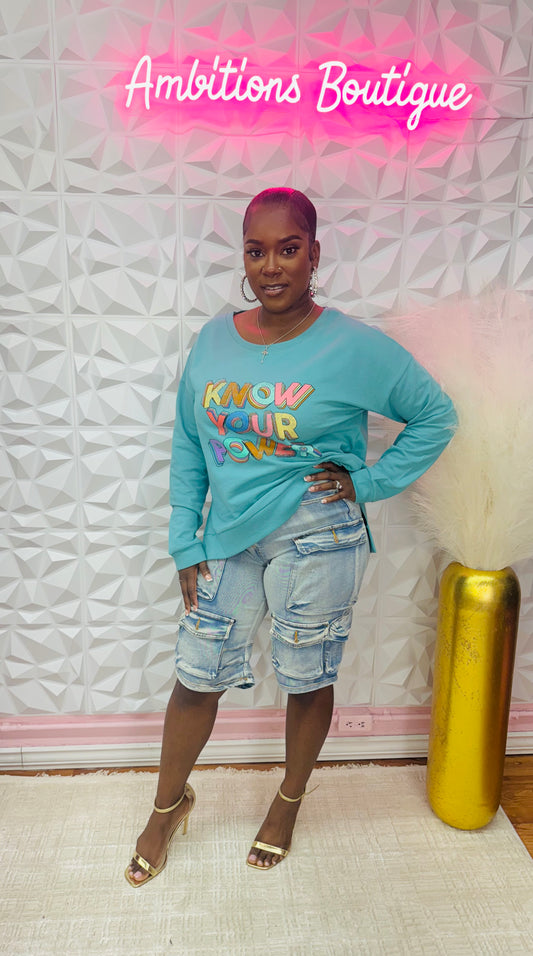 Know your power sweatshirt(two colors)