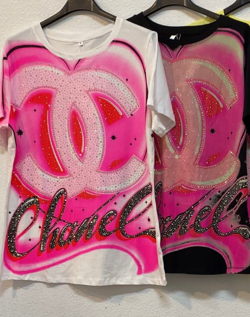 Airbrushed graphic T-shirt