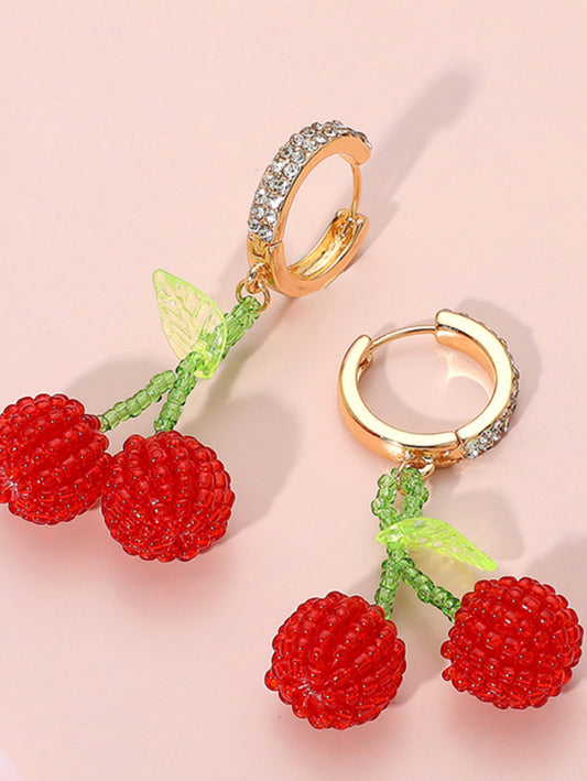 Cherry baby earrings