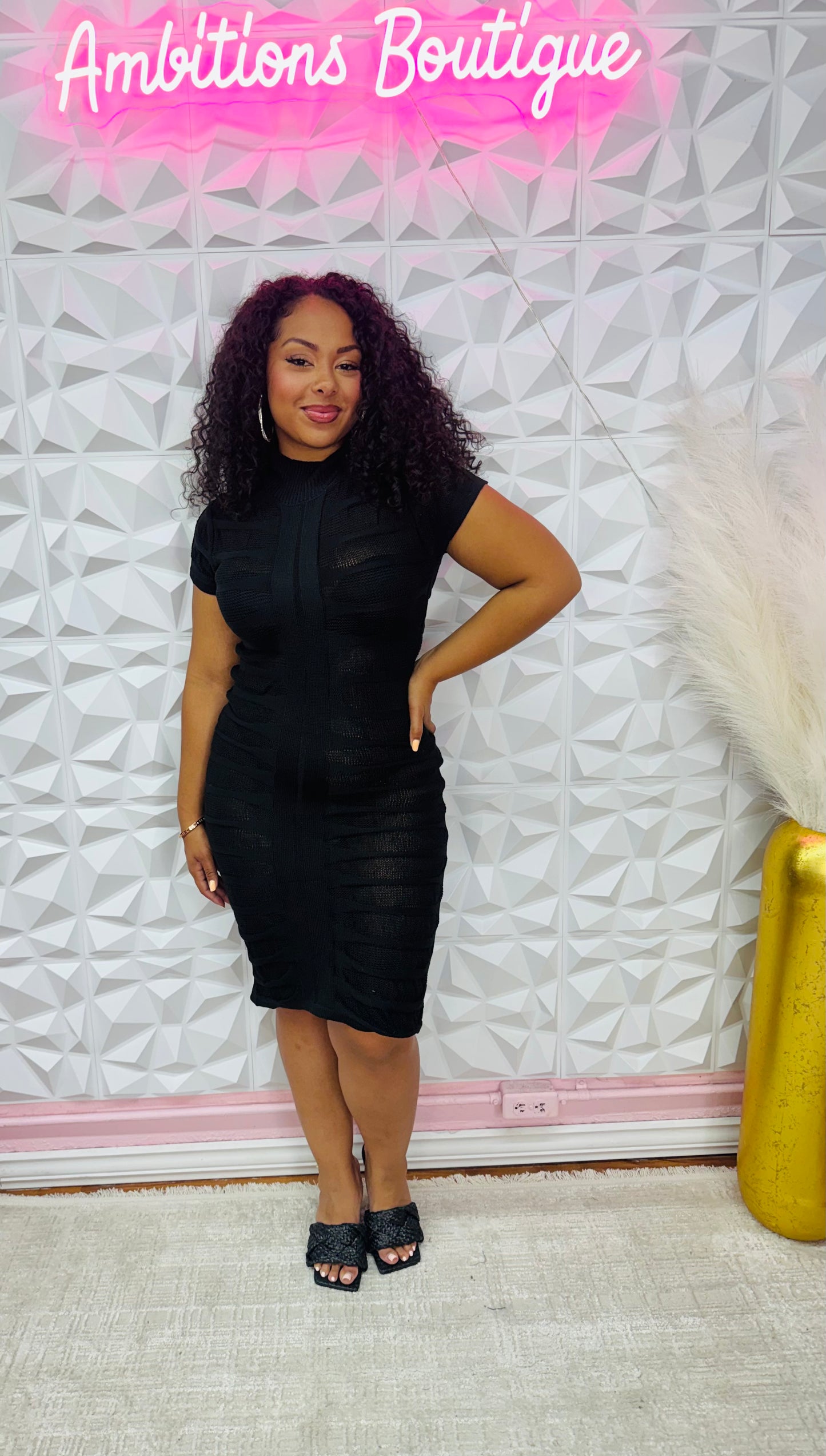 Top tier knit dress(two colors)