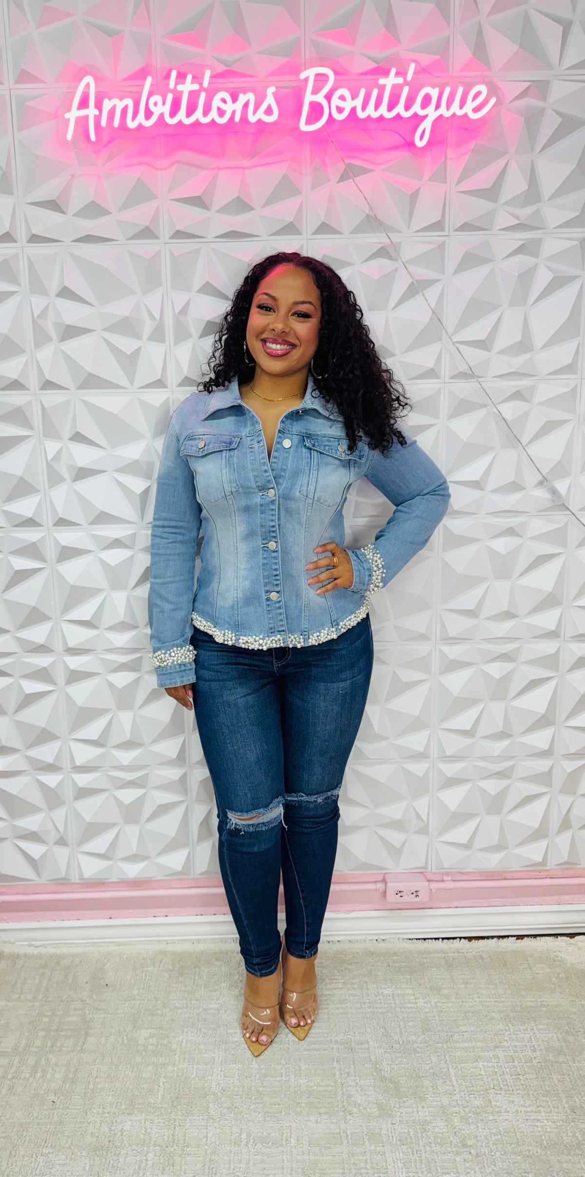 Pearl drop jacket