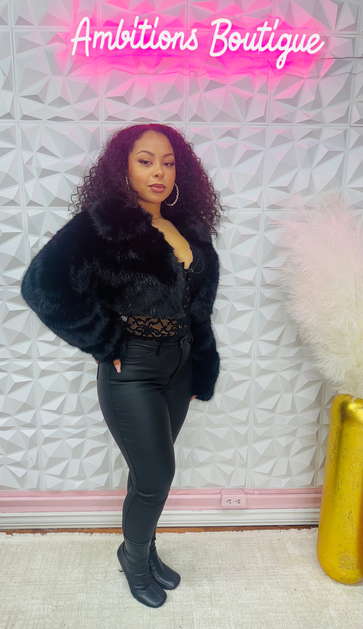 Runway fur coats(two colors)