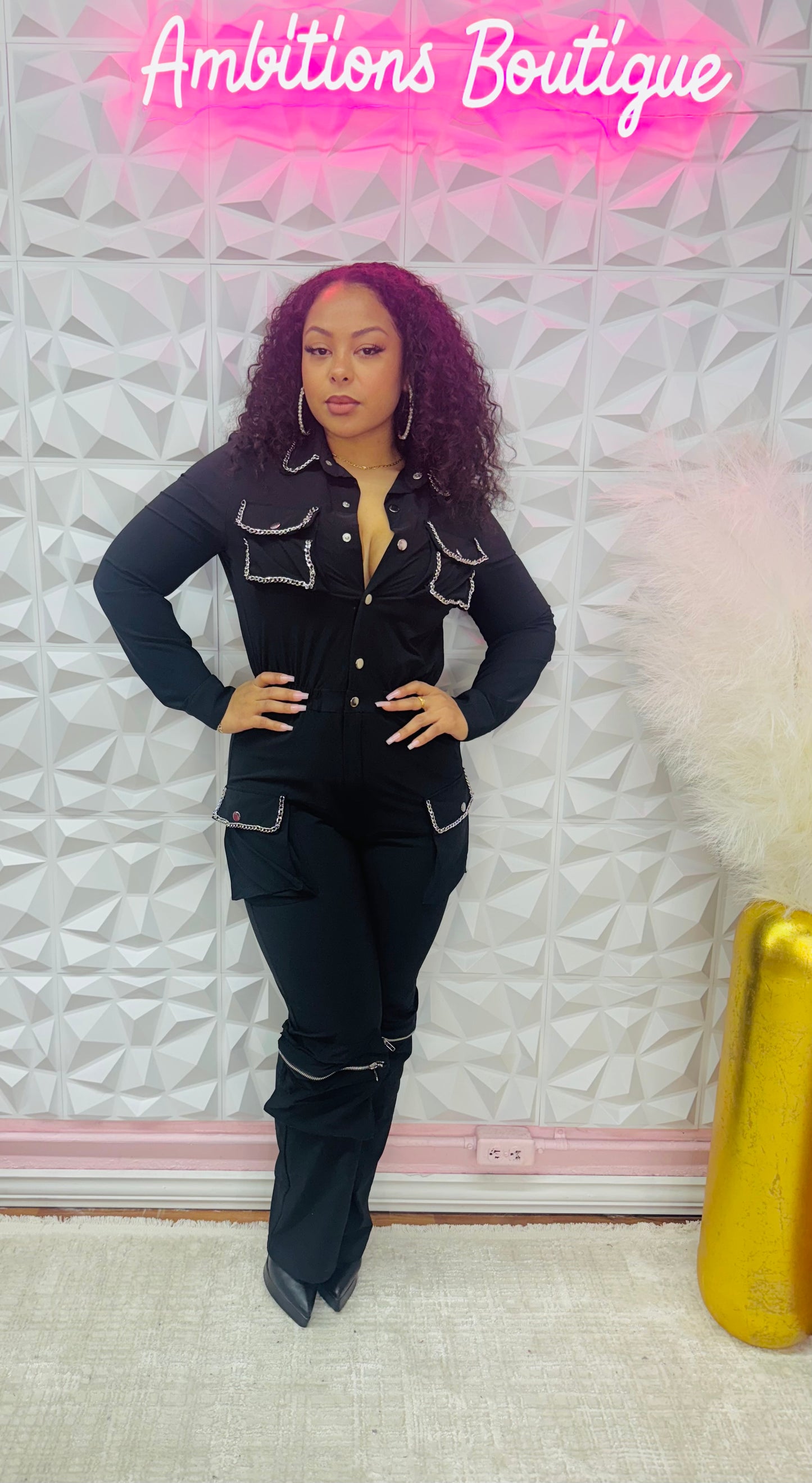 Chain reaction jumpsuit