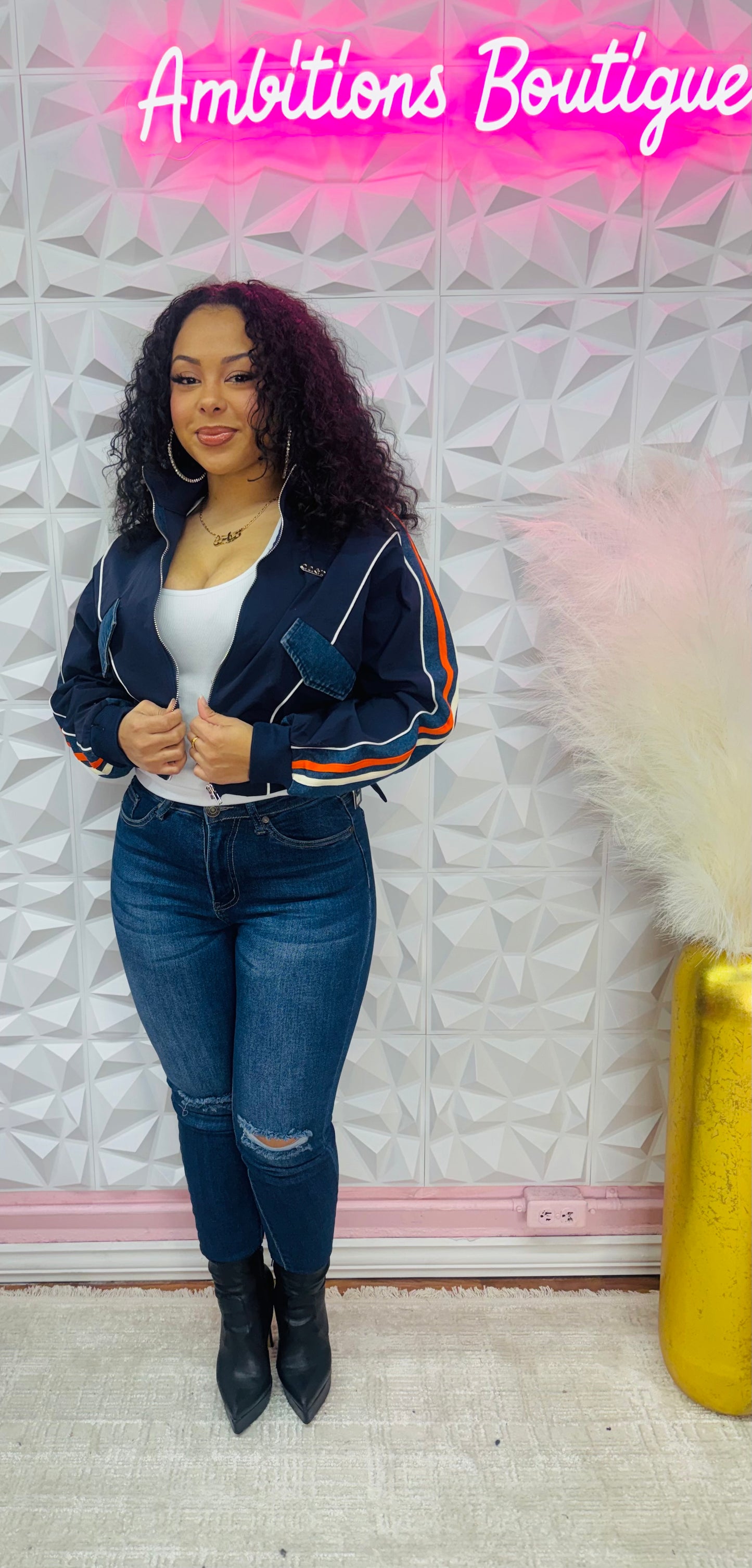 Front to the back jacket