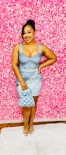 Load image into Gallery viewer, Diva in denim print dress
