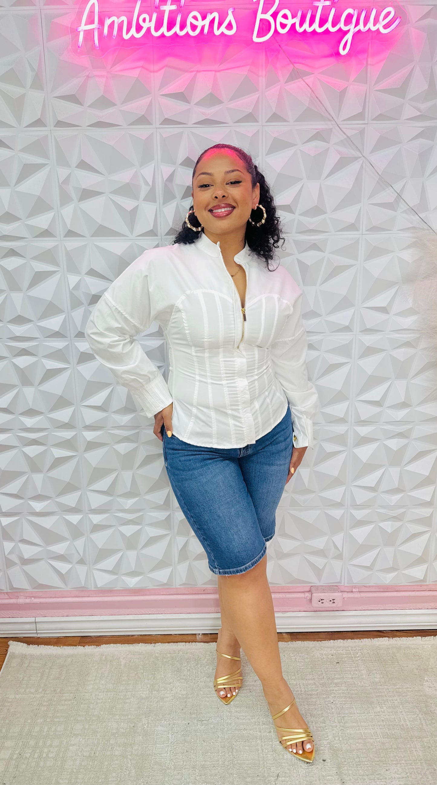 The corset top