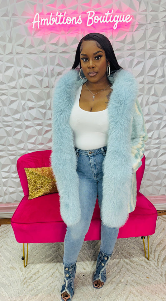 So foxy faux fur coat(two colors)