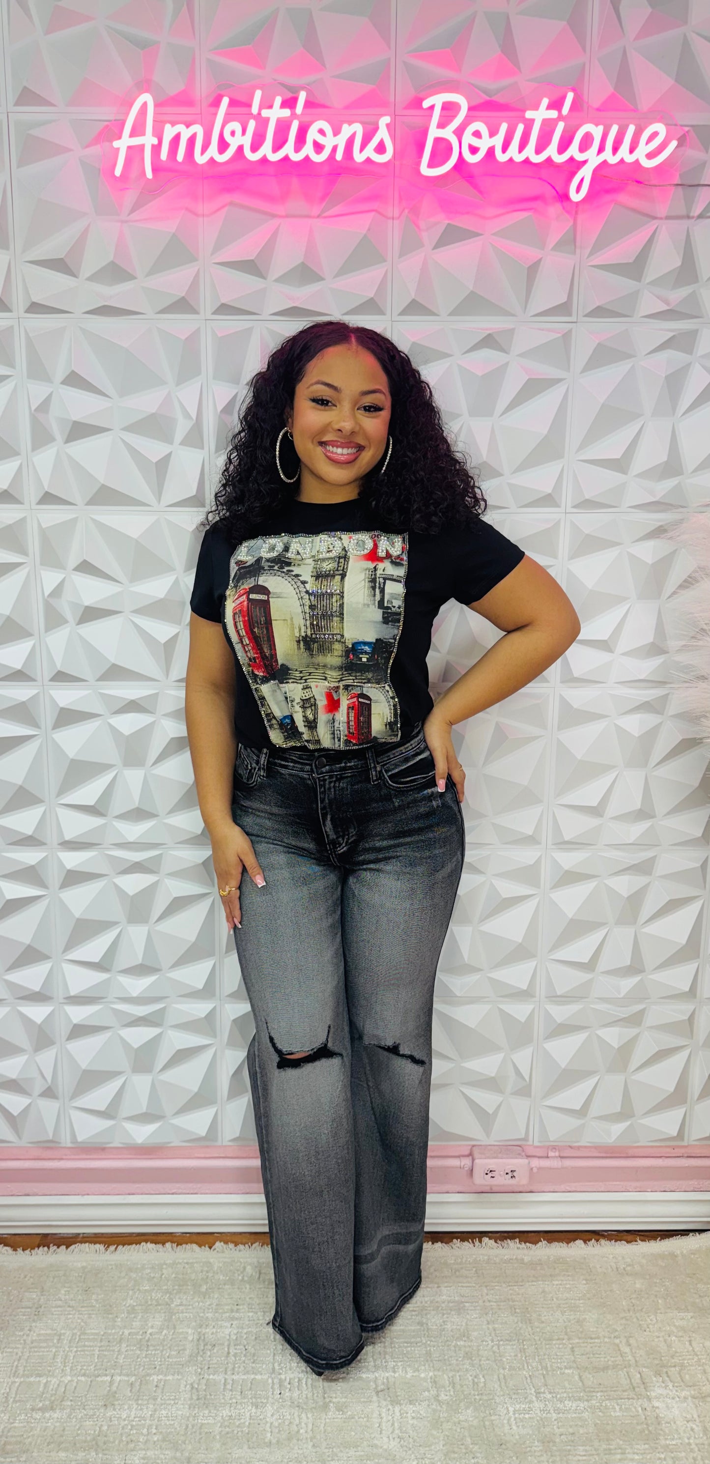 Lady in London T-shirt(two colors)