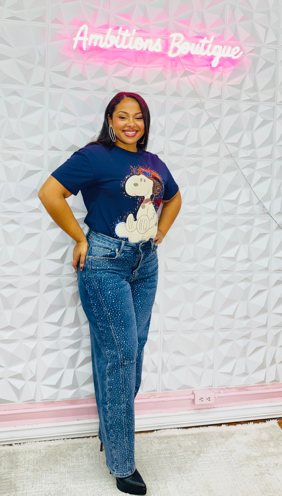 Bling barrel jeans