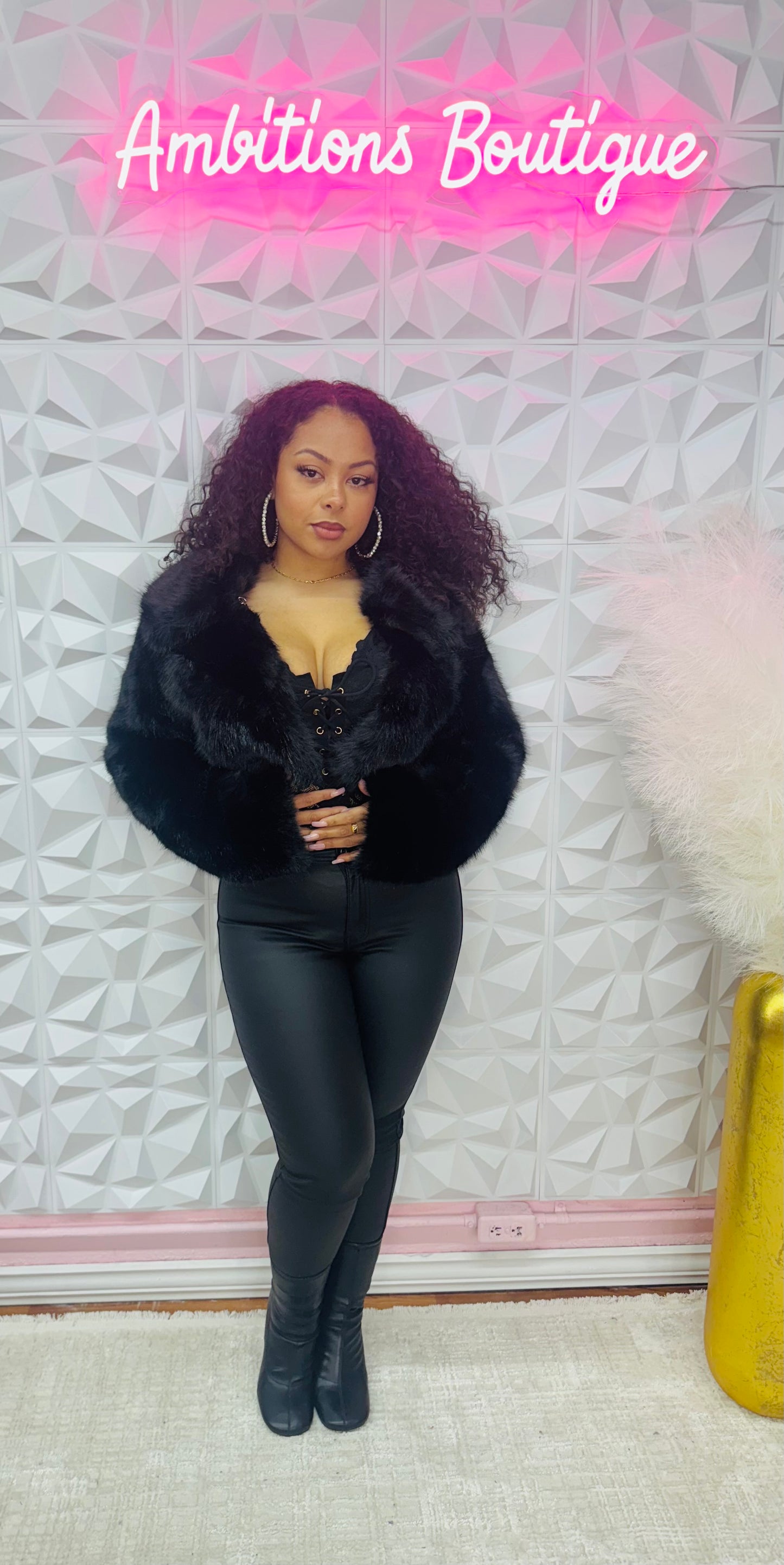 Runway fur coats(two colors)