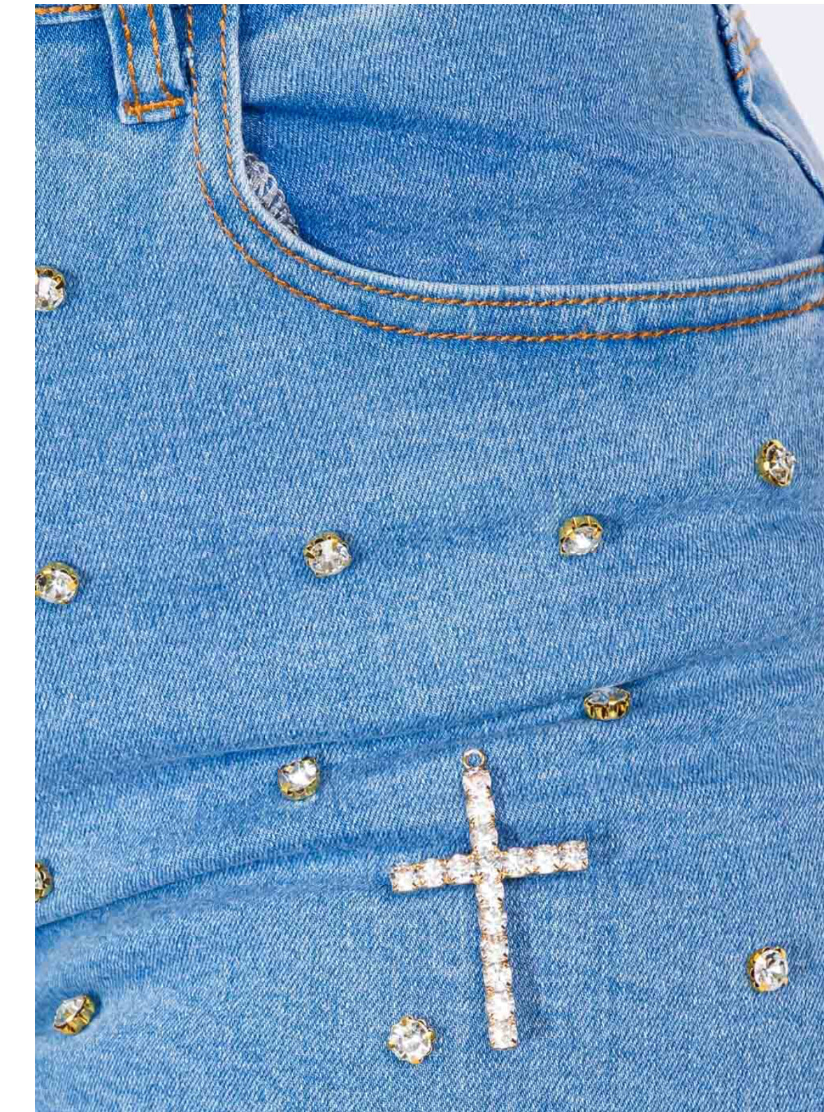 Cross my heart jeans(two colors)