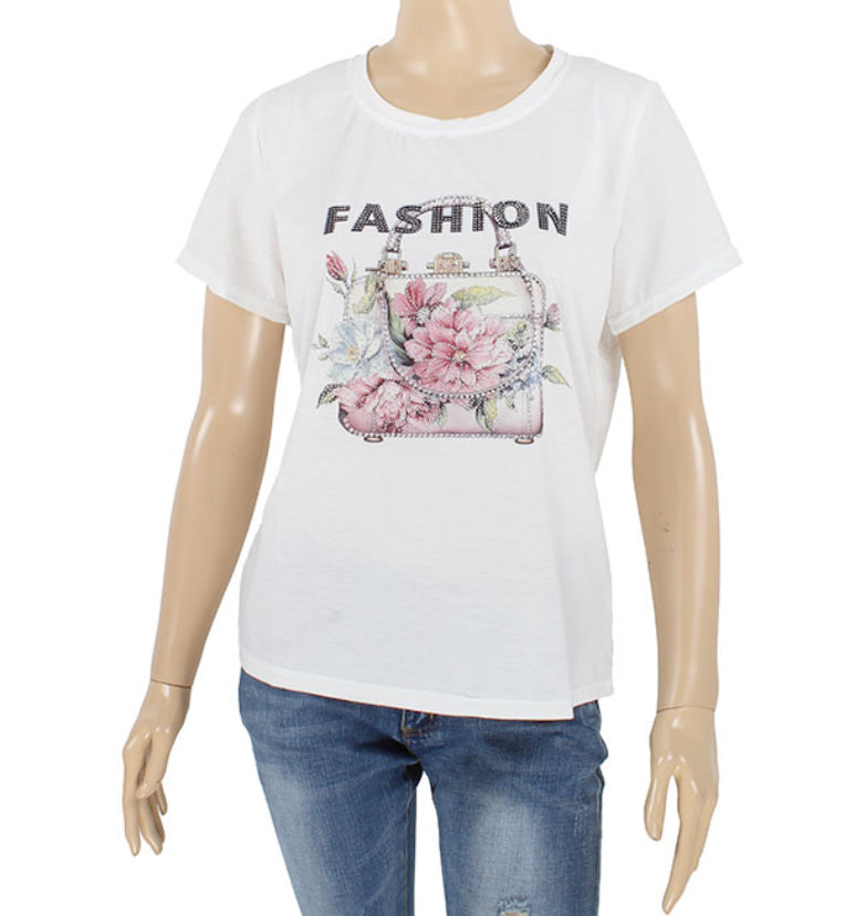Floral fashion T-shirt