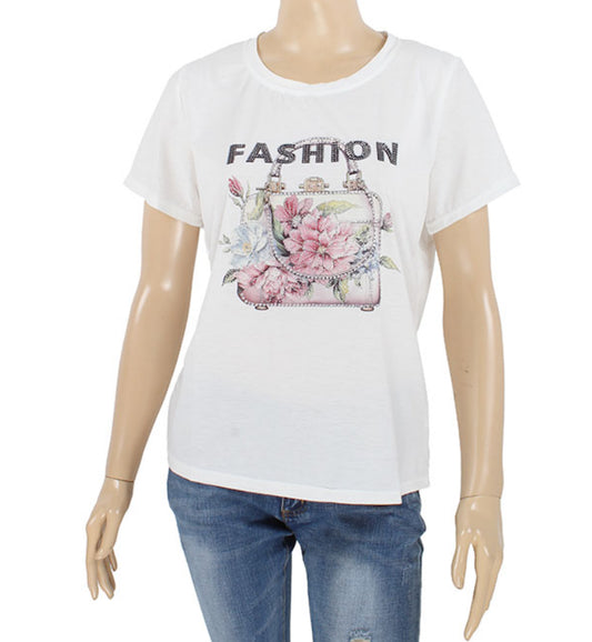 Floral fashion T-shirt