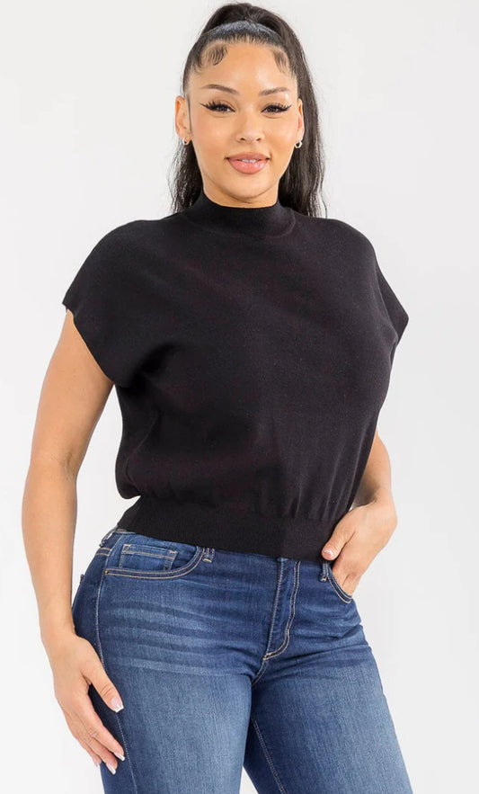 Mocking knit top(two colors)