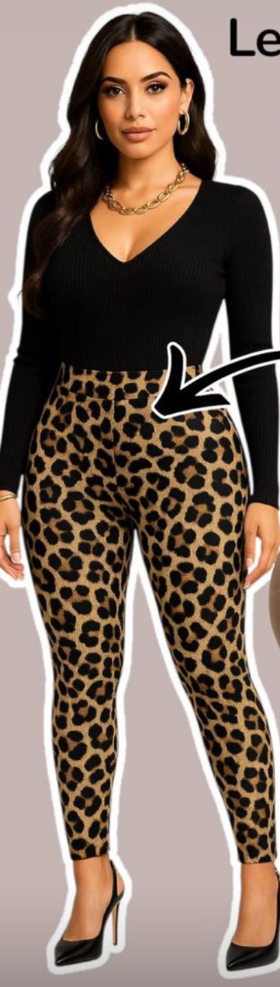 Cheetah girl legging