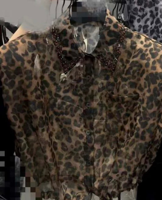 Cheetah girl top