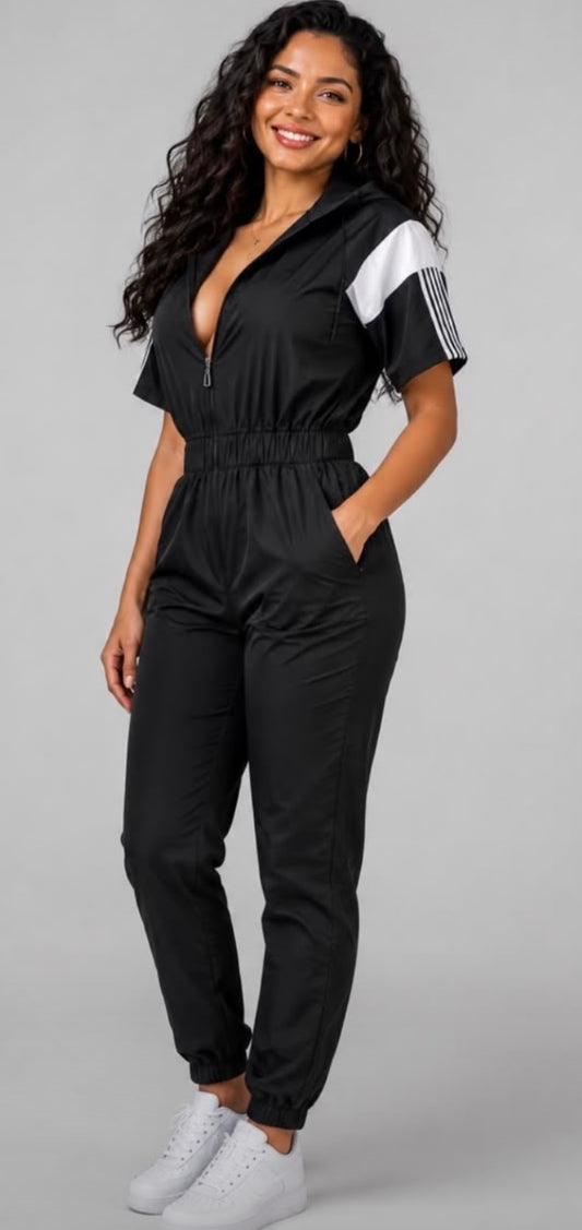 Sporty chic jumpsuit