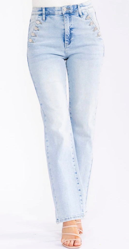 Button down jeans