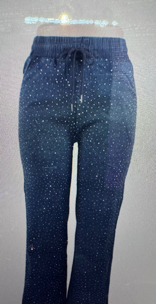 Dazzling Jean joggers(two colors)