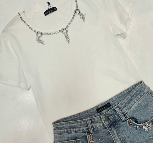 Diamond drop T-shirt