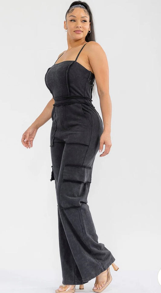 Chill cargo jumpsuit