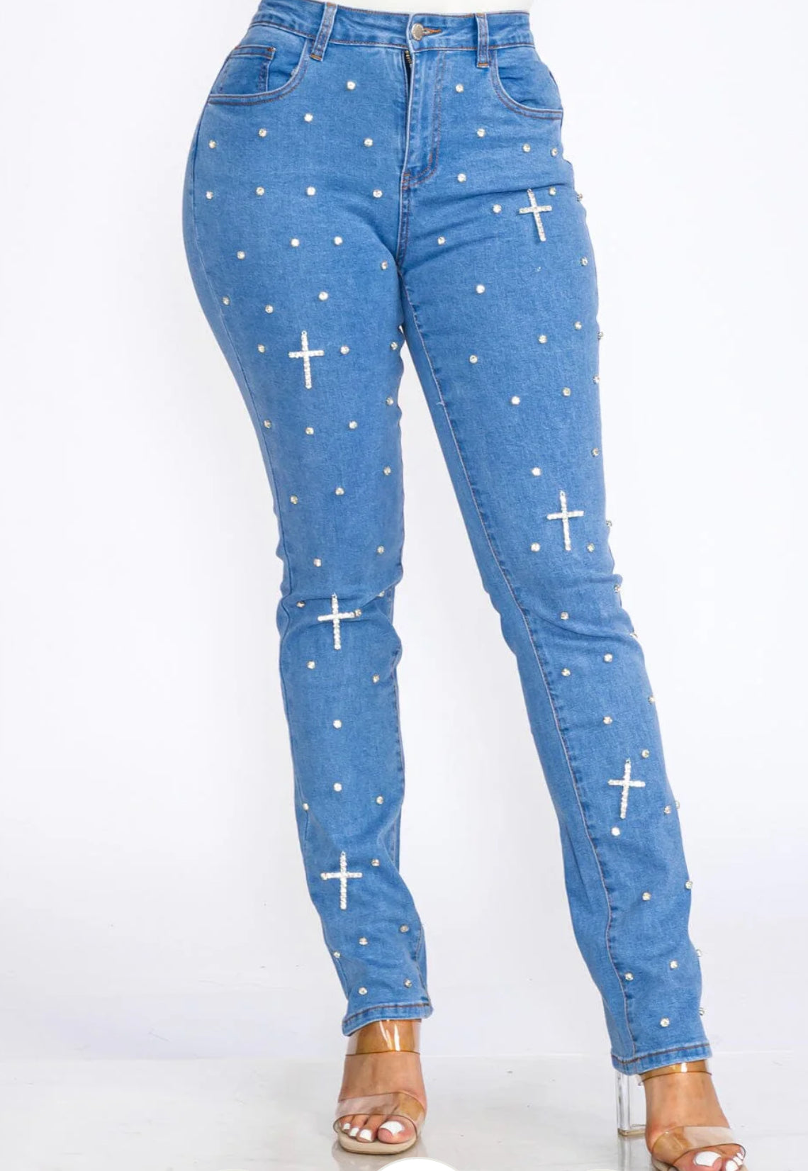 Cross my heart jeans(two colors)