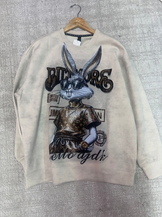 The flyest bunny sweatshirt