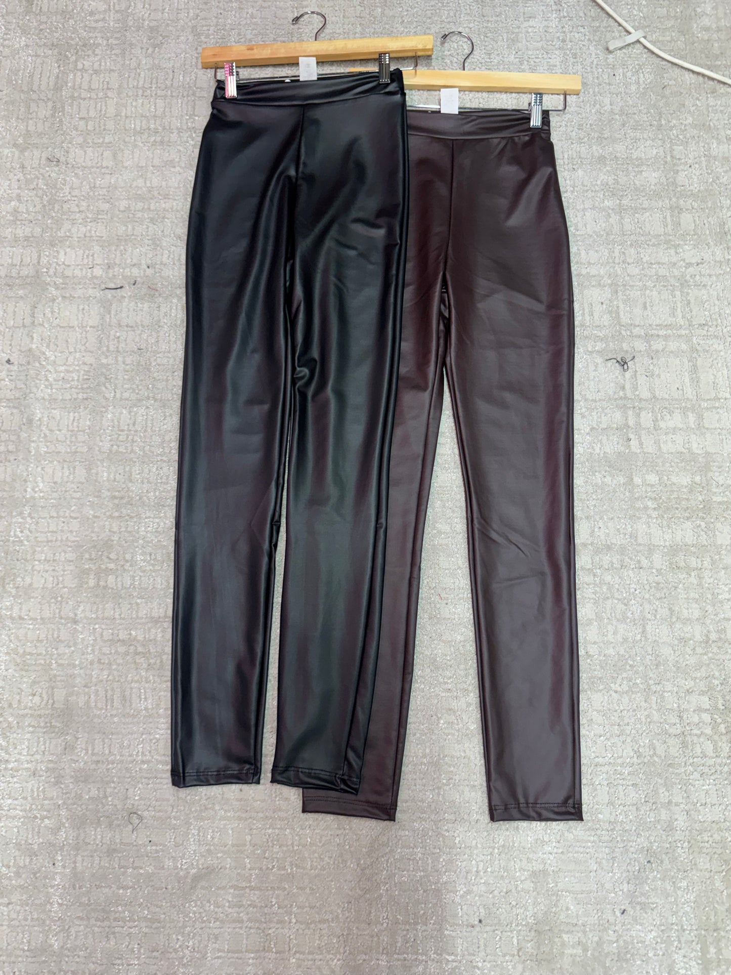 Faux leather leggings