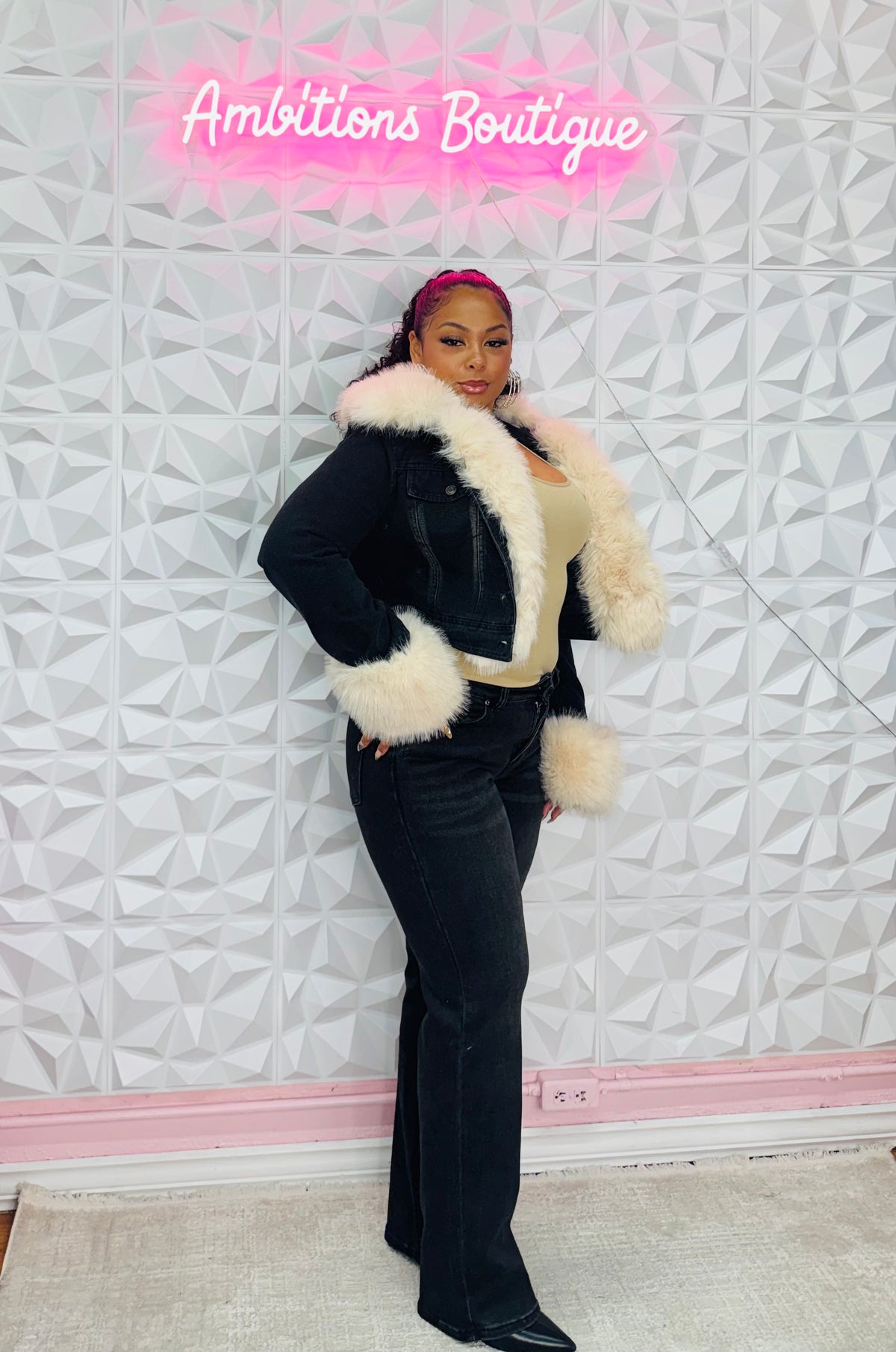 Fluffy jacket