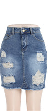Load image into Gallery viewer, On trend denim skirt
