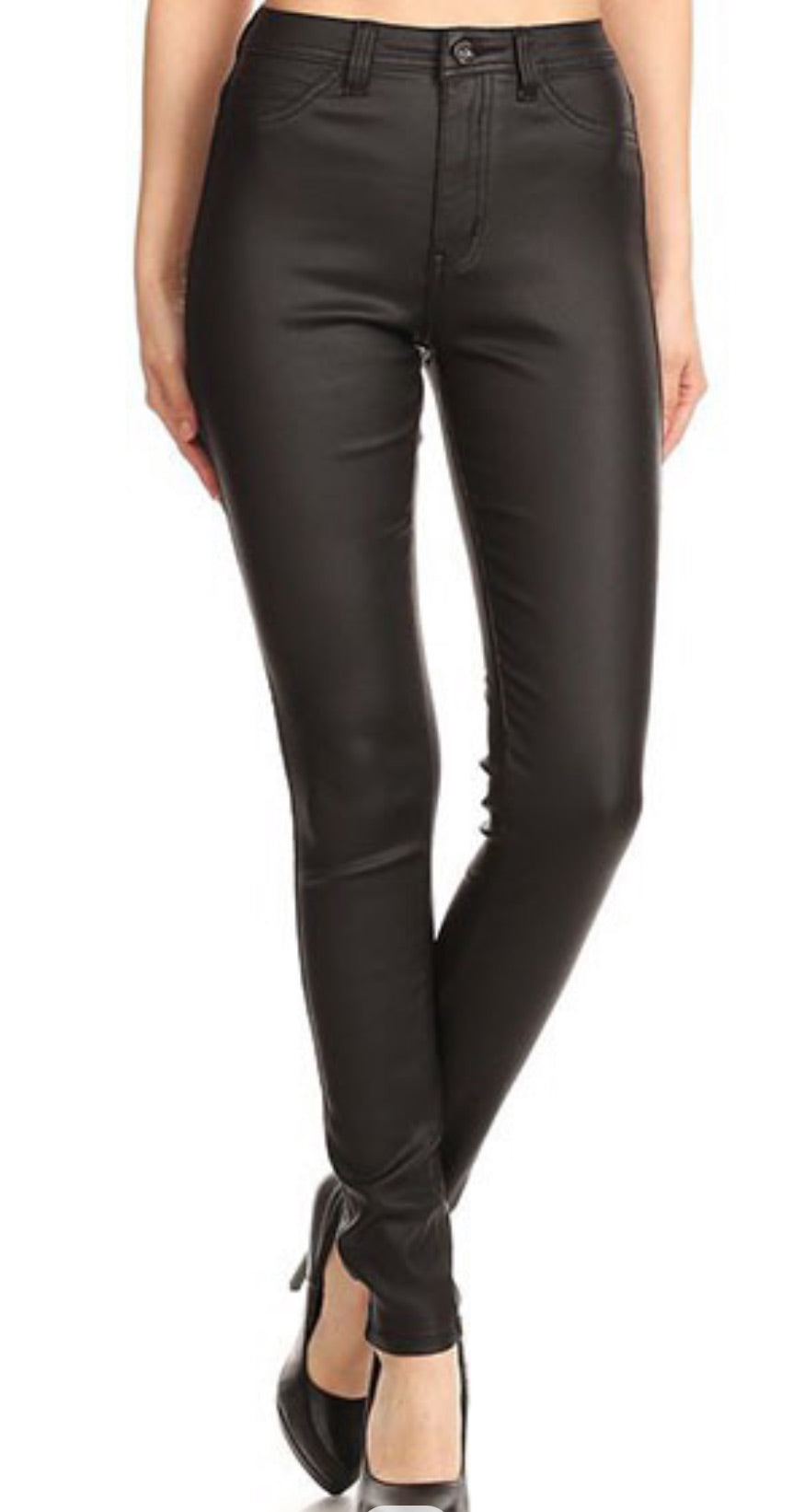 Luxe leatherette jeggings